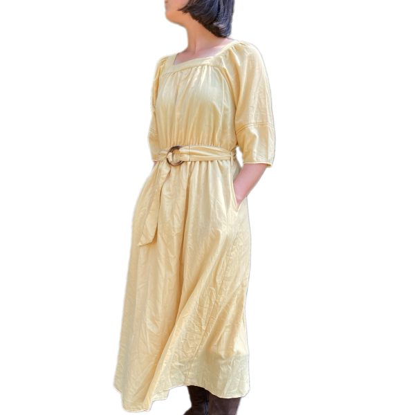 M Square Neck Flair Dress - 05 - Image 6
