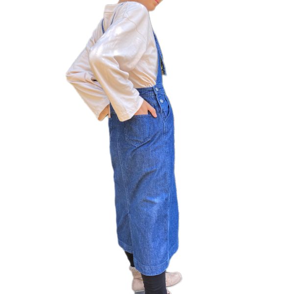 SOLD - S Denim Bib Strap Overall Jumper - 12 - Image 2