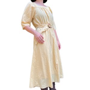 M Square Neck Flair Dress - 05