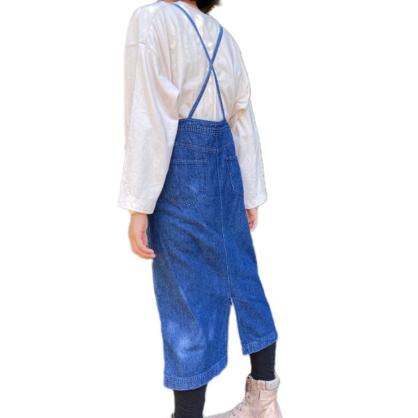 SOLD - S Denim Bib Strap Overall Jumper - 12 - Image 4