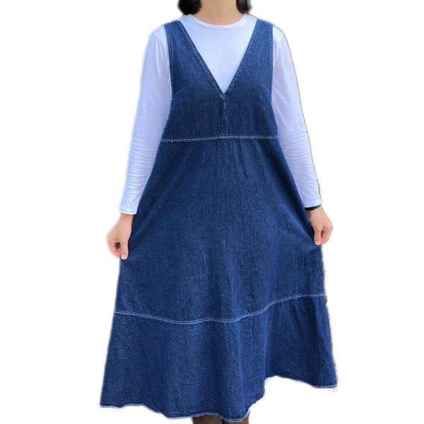 SOLD - L Tent Denim V-strap Jumper - 23 - Image 3
