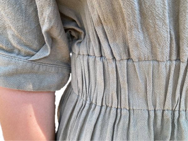 SOLD - S Flowing Mid Sleeve V-neck Dress - 19 - Image 7