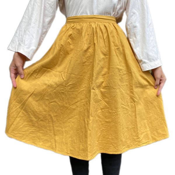 XS Yellow Midi Skirt - 31 - Image 3