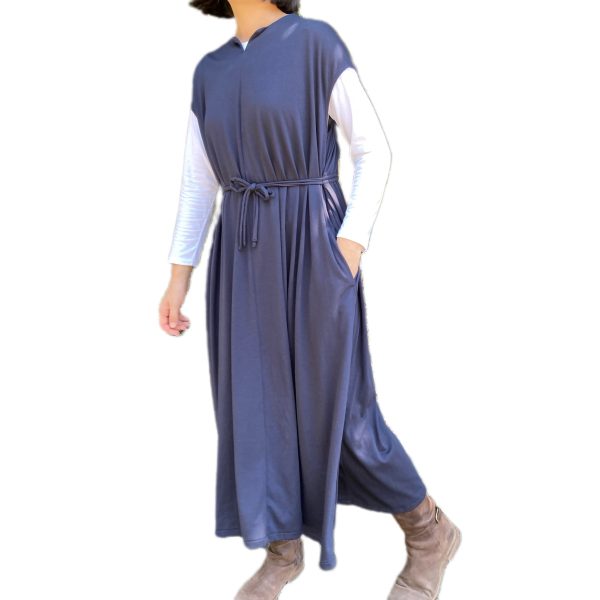 M Maxi Double String Belt Dress -10