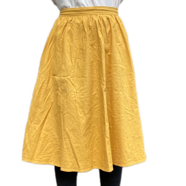 XS Yellow Midi Skirt - 31 - Image 2