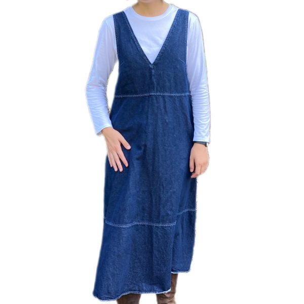 SOLD - L Tent Denim V-strap Jumper - 23