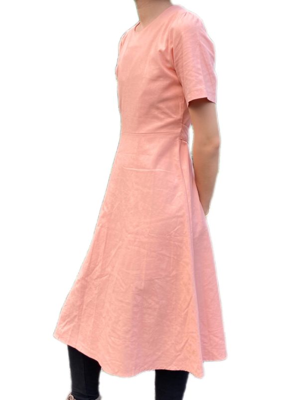 S Peach Flair Dress - 01 - Image 2