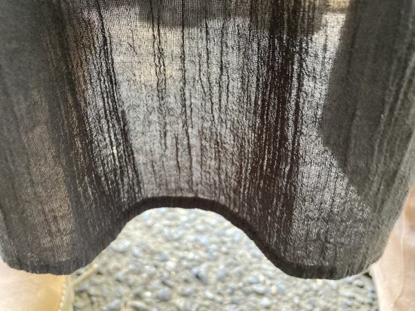 SOLD - S Black Linen Maxi Skirt - 16 - Image 7